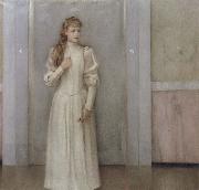 Fernand Khnopff Posthumous Portrait of Margueite Landuyt oil